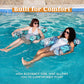 🥳2026 HOT SALE🥳💞30K+ SOLD!🏊‍♂️Tropical Leaf Inflatable Pool Lounger – Ultralight & Compact with Hand or Foot Pump | Durable PVC, Cup Holder – Perfect for Beach, Pool or Garden (Blue/Green)🏖️😎