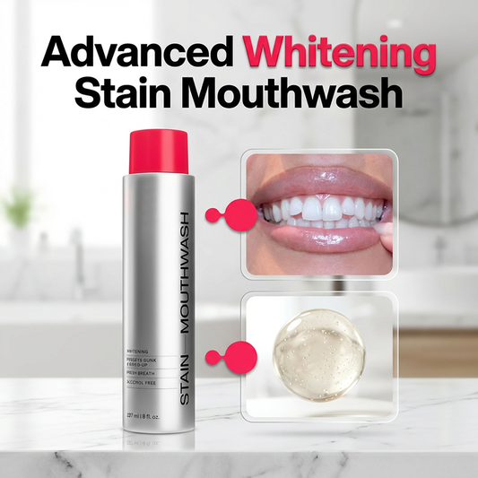 😁50K+ SOLD!🦷50% OFF! ☕Stain‑Removing Whitening Mouthwash – Lifts coffee & tea stains, alcohol‑free. Instant gunk binding, long‑lasting minty fresh. Gentle enough for daily use. 🦷