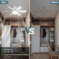 🔥sale-73%OFF-🎁2-IN-1 PORTABLE CEILING FAN & LIGHT with Remote Control