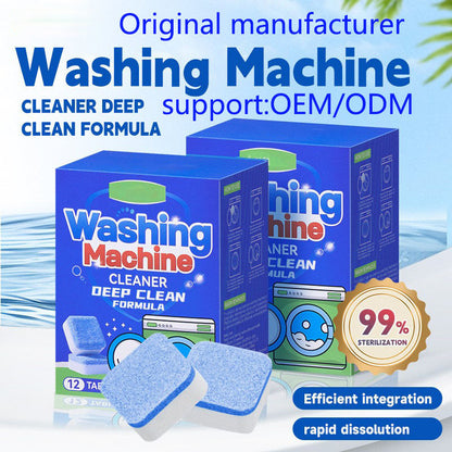 ⏰ Last Day Special Price £8.59 ! 🔥Buy 2 Get 1 Free🧼 Washing Machine Cleaner Tablets – Deep Clean, Remove Odor & Keep Your Washer Fresh ✨🏠
