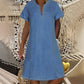 ⏳Time-Limited Special⏰Women's Short Sleeve V-Neck Denim Dress