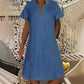 ⏳Time-Limited Special⏰Women's Short Sleeve V-Neck Denim Dress