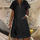 ⏳Time-Limited Special⏰Women's Short Sleeve V-Neck Denim Dress