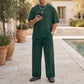 Men's T-Shirt & Wide-Leg Pants 2-Piece Set