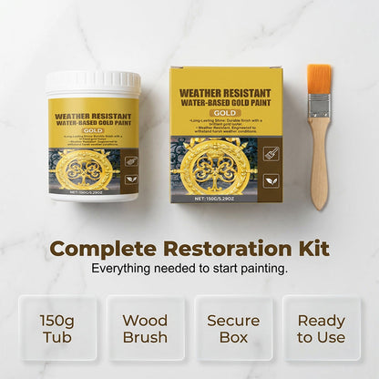 🏆 Last Day Special Price £10.99 ! 🔥 Buy more save more 🎁 Weather-resistant, water-based gold paint