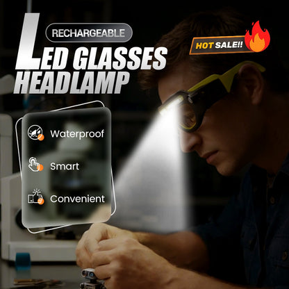 ⏰🔥LIMITED TIME 50% OFF! 👓Rechargeable LED Glasses Headlamp
