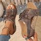 Women's Peep-Toe Platform Wedge Sandals