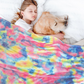 ⏰🔥LIMITED TIME 50% OFF!🛒Ultra-Soft Tie-Dye Plush Throw Blanket
