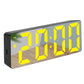 LED Digital Alarm Clock with Mirror Surface