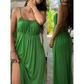👗 SCONTO TEMPORANEO DEL 50%! ✨ Abito da donna con cordoncino e spalline sottili – Vestibilità ampia, traspirante, perfetto per le vacanze 🌸