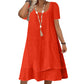 💗LAST DAY SALE 60% OFF⚡50K+ SOLD💕Women's Casual Loose Fit Short Sleeve Dress