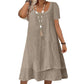 💗LAST DAY SALE 60% OFF⚡50K+ SOLD💕Women's Casual Loose Fit Short Sleeve Dress