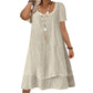 💗LAST DAY SALE 60% OFF⚡50K+ SOLD💕Women's Casual Loose Fit Short Sleeve Dress