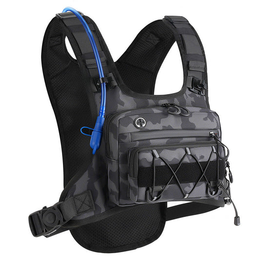 🚴【Offerta limitata – Sconto del 50%】♂️🥤✨Gilet da ciclismo da uomo con tasca sul petto, compatibile con sistemi di idratazione