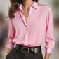 🌸 Camicetta in raso a maniche lunghe – Tessuto leggero, taglio femminile e look raffinato – Ideale per le giornate calde e le serate eleganti