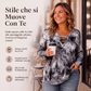 🔥SCONTO DEL 50%! 👚Top da donna con scollo a V, lacci e stampa tie-dye