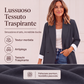 Blazer casual da donna con polsini a contrasto