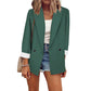 Blazer casual da donna con polsini a contrasto