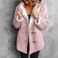 🔥SCONTO DEL 50%! 👚Cappotto da donna con cappuccio in finta pelle scamosciata e fodera in peluche sintetico