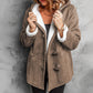 🔥SCONTO DEL 50%! 👚Cappotto da donna con cappuccio in finta pelle scamosciata e fodera in peluche sintetico