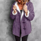 🔥SCONTO DEL 50%! 👚Cappotto da donna con cappuccio in finta pelle scamosciata e fodera in peluche sintetico