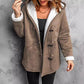 🔥SCONTO DEL 50%! 👚Cappotto da donna con cappuccio in finta pelle scamosciata e fodera in peluche sintetico