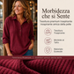 🔥SCONTO DEL 50%! 👚Top Henley a manica lunga in tessuto waffle da donna