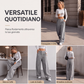 Pantaloni a gamba larga da donna, taglio comodo e rilassato
