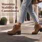 🔥SCONTO DEL 50%! 🥾Stivaletti da donna con tacco grosso e plateau