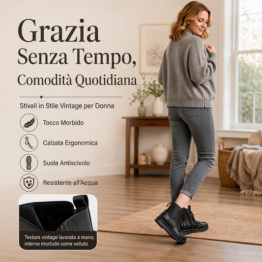 ⏰ Ultimo Giorno di Saldi – SCONTO 50% ✨Stivali alla caviglia vintage etnici da donna