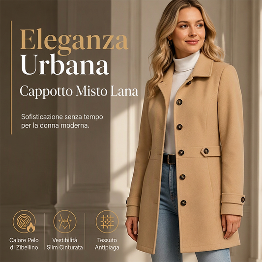 ⏰ Ultimo Giorno di Saldi – SCONTO 50% ✨Cappotto slim da donna elegante con bottoni singoli