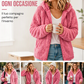 🚨 Notizia dell'ultima ora: lo sconto del 50% scade stanotte! Giacca da donna con cappuccio e cerniera, realizzata in morbido tessuto felpato