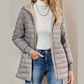 🔥SCONTO DEL 50%! 👚Cappotto invernale da donna trapuntato con cappuccio e cerniera, caldo