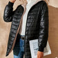 🔥SCONTO DEL 50%! 👚Cappotto invernale da donna trapuntato con cappuccio e cerniera, caldo