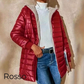 🔥SCONTO DEL 50%! 👚Cappotto invernale da donna trapuntato con cappuccio e cerniera, caldo