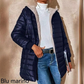 🔥SCONTO DEL 50%! 👚Cappotto invernale da donna trapuntato con cappuccio e cerniera, caldo