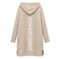 🔥SCONTO DEL 50%! 👚Cardigan lavorato a maglia lungo con cappuccio da donna