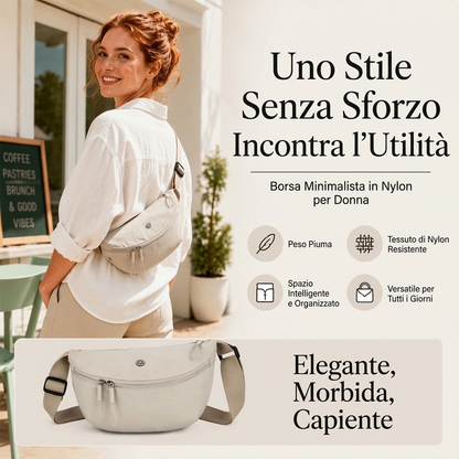 ⏰ Ultimo Giorno di Saldi – SCONTO 50% ✨Borsa a tracolla a mezzaluna minimalista