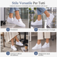 ⏰ Ultimo Giorno di Saldi – SCONTO 50% ✨Scarpe da donna in pelle morbida slip-on con rialzo invisibile, suola piatta antiscivolo