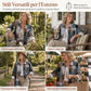 🔥SCONTO DEL 50%! 👚Camicia a maniche lunghe a quadri con taglio comodo e ampio, taglie forti, capo esterno con protezione solare per primavera e autunno