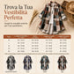🔥SCONTO DEL 50%! 👚Camicia a maniche lunghe a quadri con taglio comodo e ampio, taglie forti, capo esterno con protezione solare per primavera e autunno