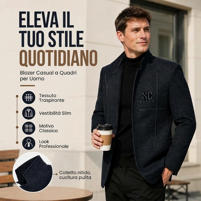 ⏰ Ultimo Giorno di Saldi – SCONTO 50% ✨Giacca da uomo aderente con colletto alla coreana