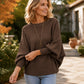 ⏰ Ultimo Giorno di Saldi – SCONTO 50% ✨Maglione oversize femminile a coste in maglia