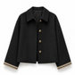 Cappotto da donna autunnale invernale casual a maniche lunghe con chiusura monopetto