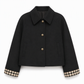 Cappotto da donna autunnale invernale casual a maniche lunghe con chiusura monopetto