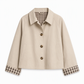 Cappotto da donna autunnale invernale casual a maniche lunghe con chiusura monopetto
