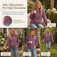 Maglione maglia da donna casual e ampia, con girocollo, maniche lunghe, spalle scese, maniche a pipistrello e arricci laterali