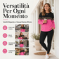 🔥SCONTO DEL 50%! 👚Set casual da donna in due pezzi con stampa leopardata
