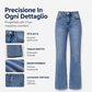 Jeans casual elastici a vita alta da donna