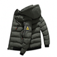 Cappotto caldo reversibile con cappuccio da uomo